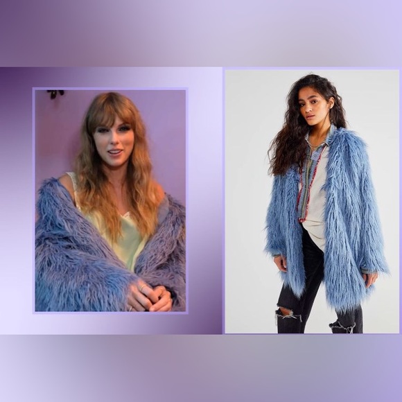 ✨ SOLD NWT FREE PEOPLE TAYLOR SWIFT PENNY LANE renata faux fur coat - Picture 4 of 13